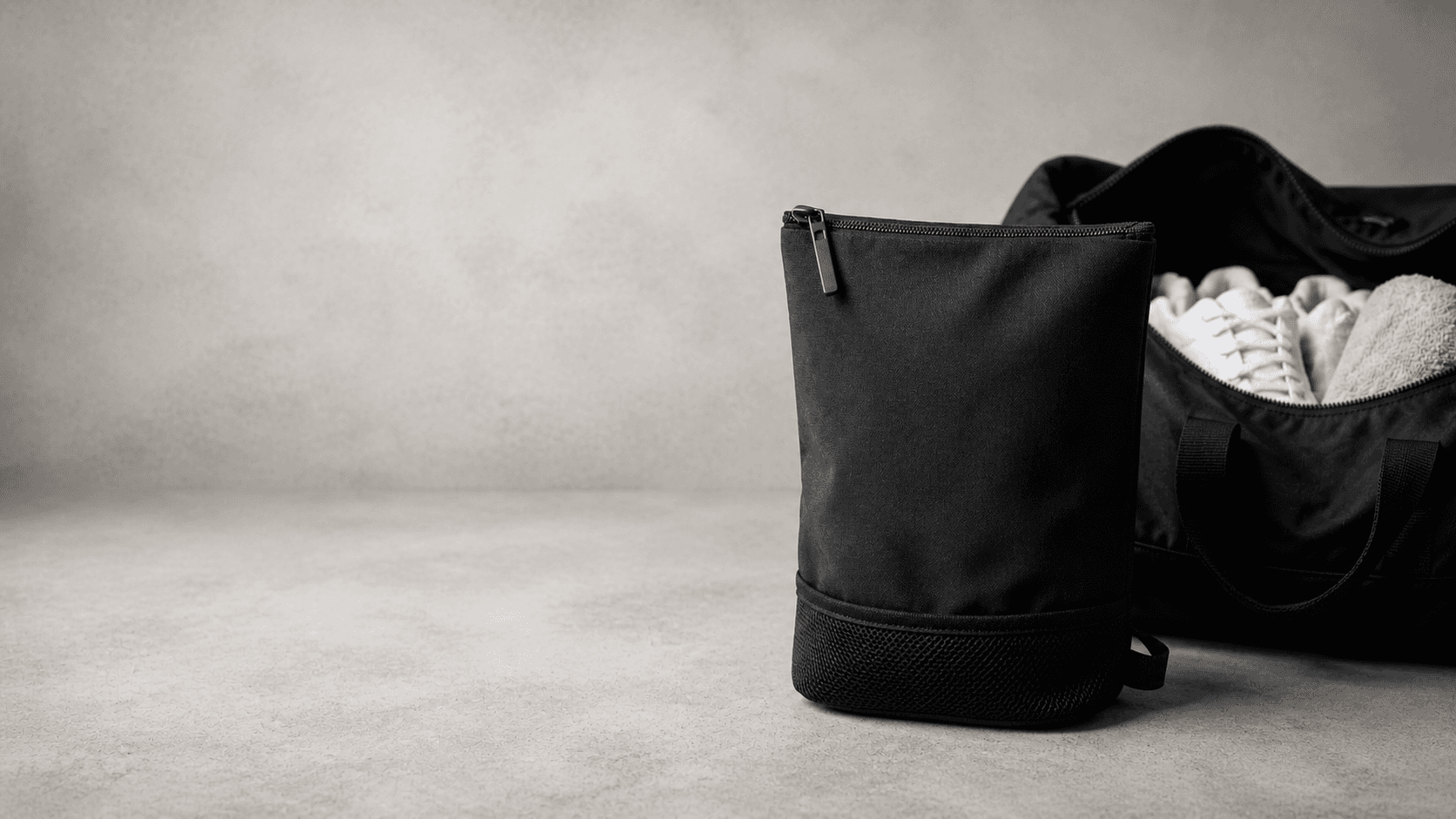 ZipAway pouch angle view